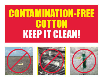 seed cotton and lint contamination prevention