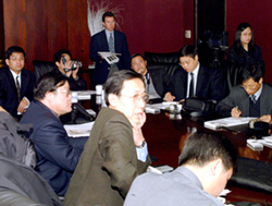 NCC's concerns about China's proposed testing requirements for neps and short fibers were brought to the attention of a delegation of senior officials from China's Fiber Inspection Bureau during a Memphis meeting.