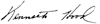 Kenneth Hood Signature